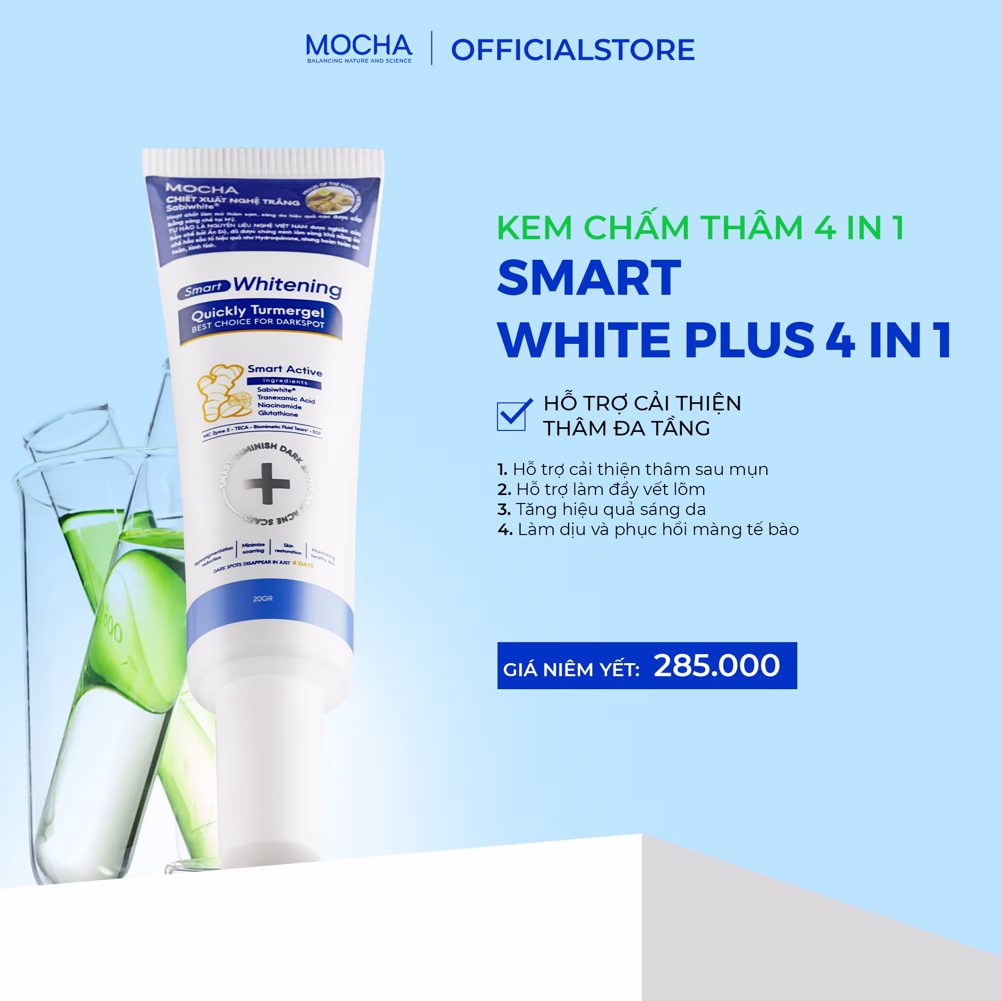 Trang chủ 16 Giảm thâm mụn phục hồi chuyên sâu Smart Whitening