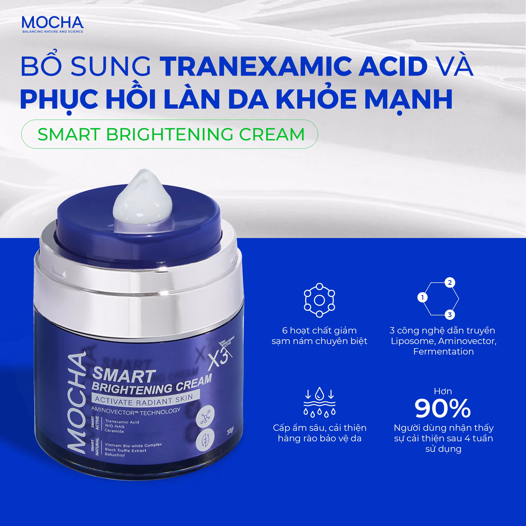 Kem nám Mocha có tốt không? Sự thật về thành phần, công dụng và hiệu quả trên da 
