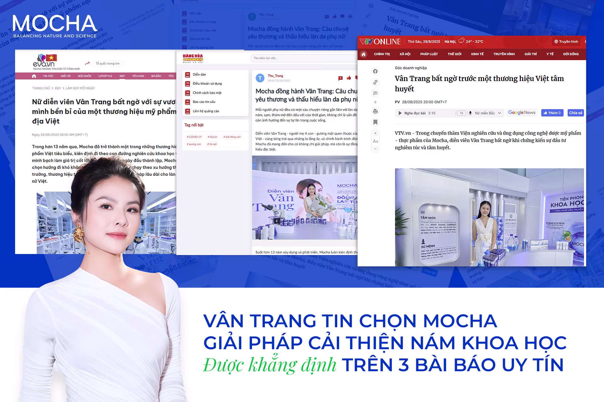 VÂN TRANG CÙNG MOCHA LAN TỎA HÀNH TRÌNH CẢI THIỆN NÁM AN TOÀN VÀ BỀN VỮNG