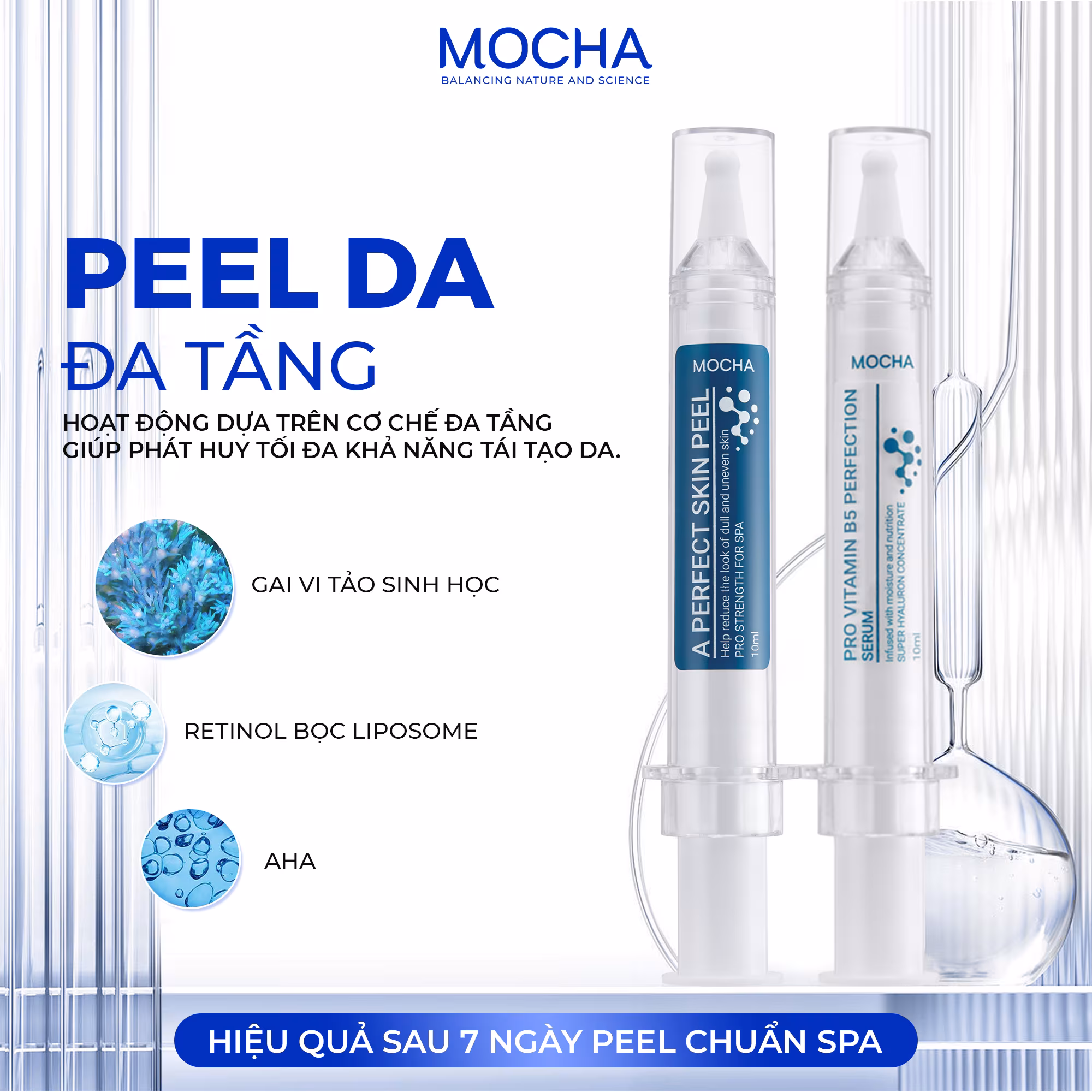 Peel da là gì? Công dụng &amp; lưu ý khi sử dụng liệu trình peel chuyên sâu MOCHA