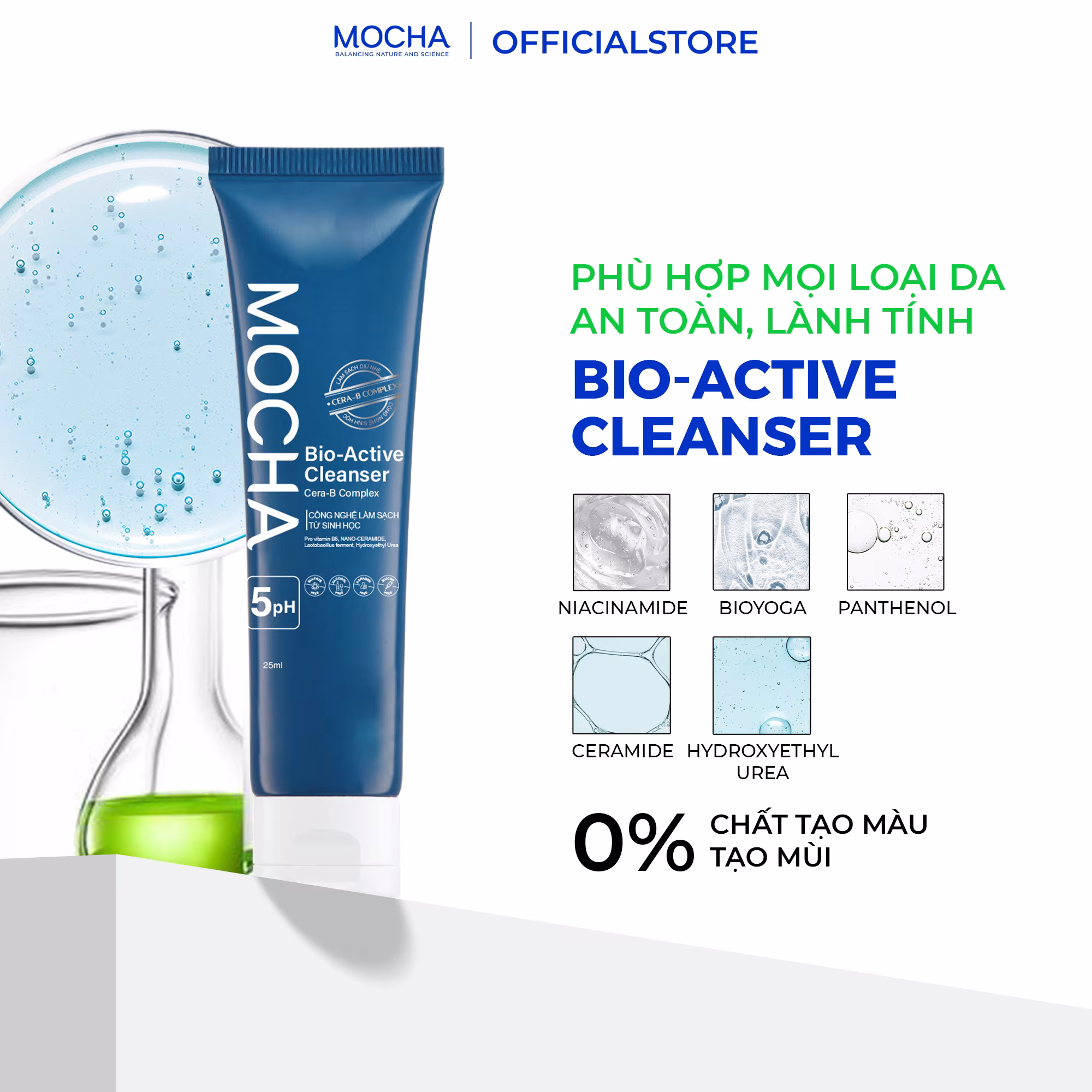 Sữa Rửa Mặt B5 25 gram- Làm Sạch, Dưỡng Ẩm Cho Da 1 Sữa Rửa Mặt B5 MOCHA 25gr – Làm Sạch, Dưỡng Ẩm Cho Da