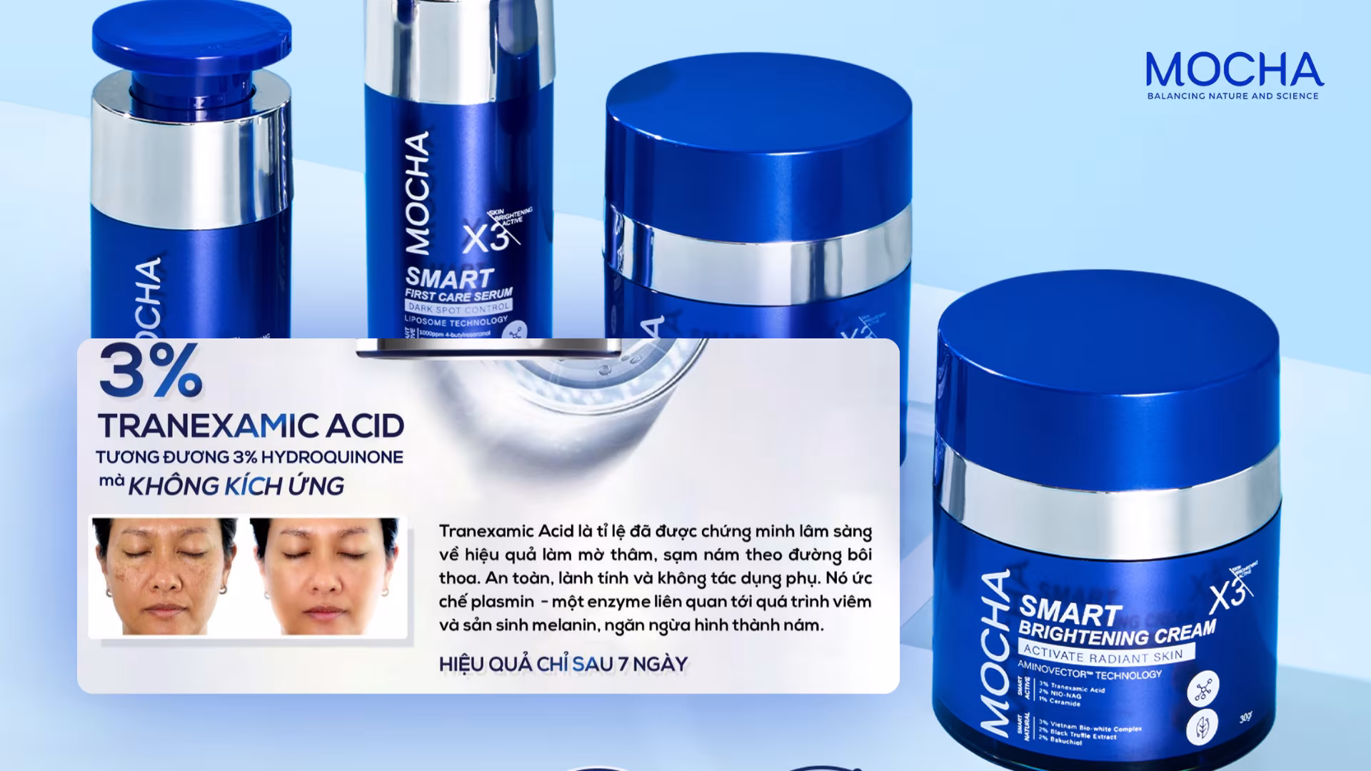 Điều trị nám hỗn hợp: Sự kết hợp giữa tấn công gốc nám và phục hồi nền da