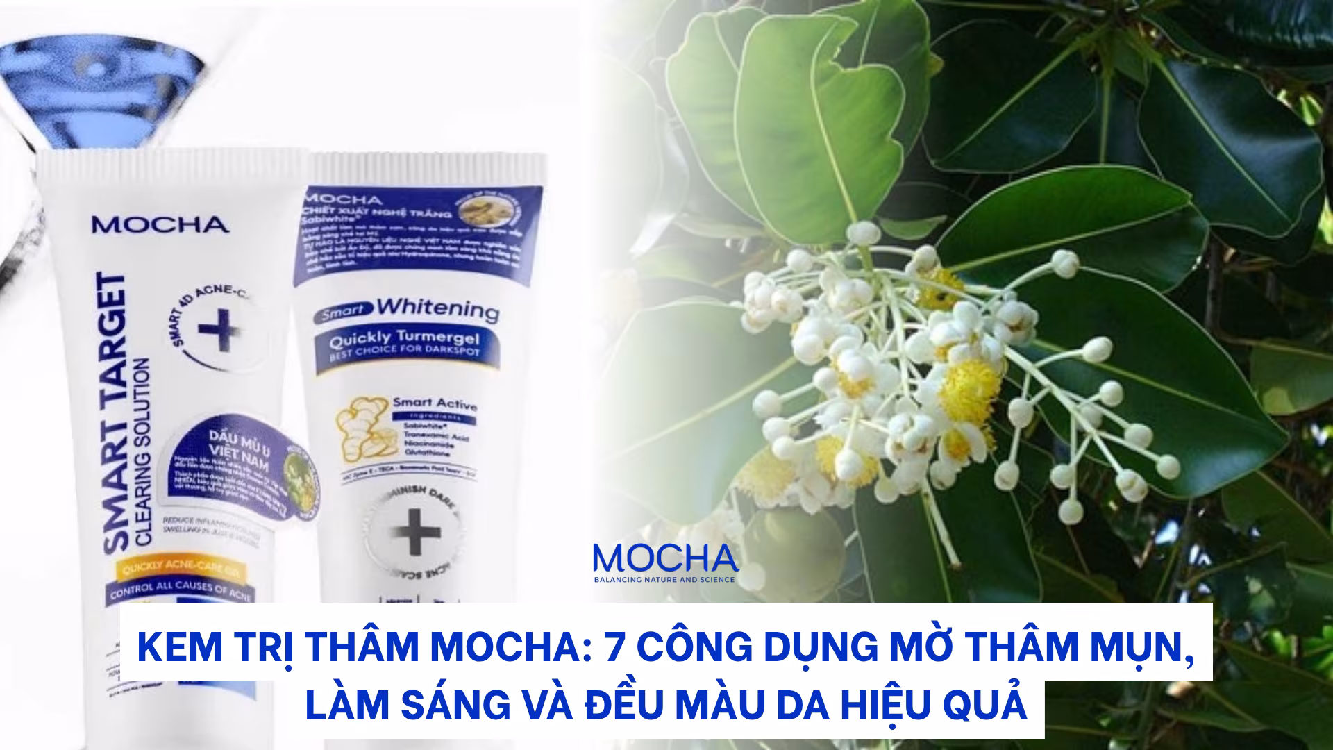 Kem trị thâm Mocha: 7 công dụng mờ thâm mụn, làm sáng và đều màu da hiệu quả