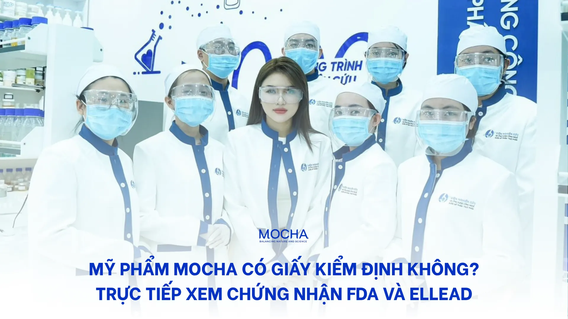 Mỹ phẩm Mocha có giấy kiểm định không? Trực tiếp xem chứng nhận FDA và Ellead