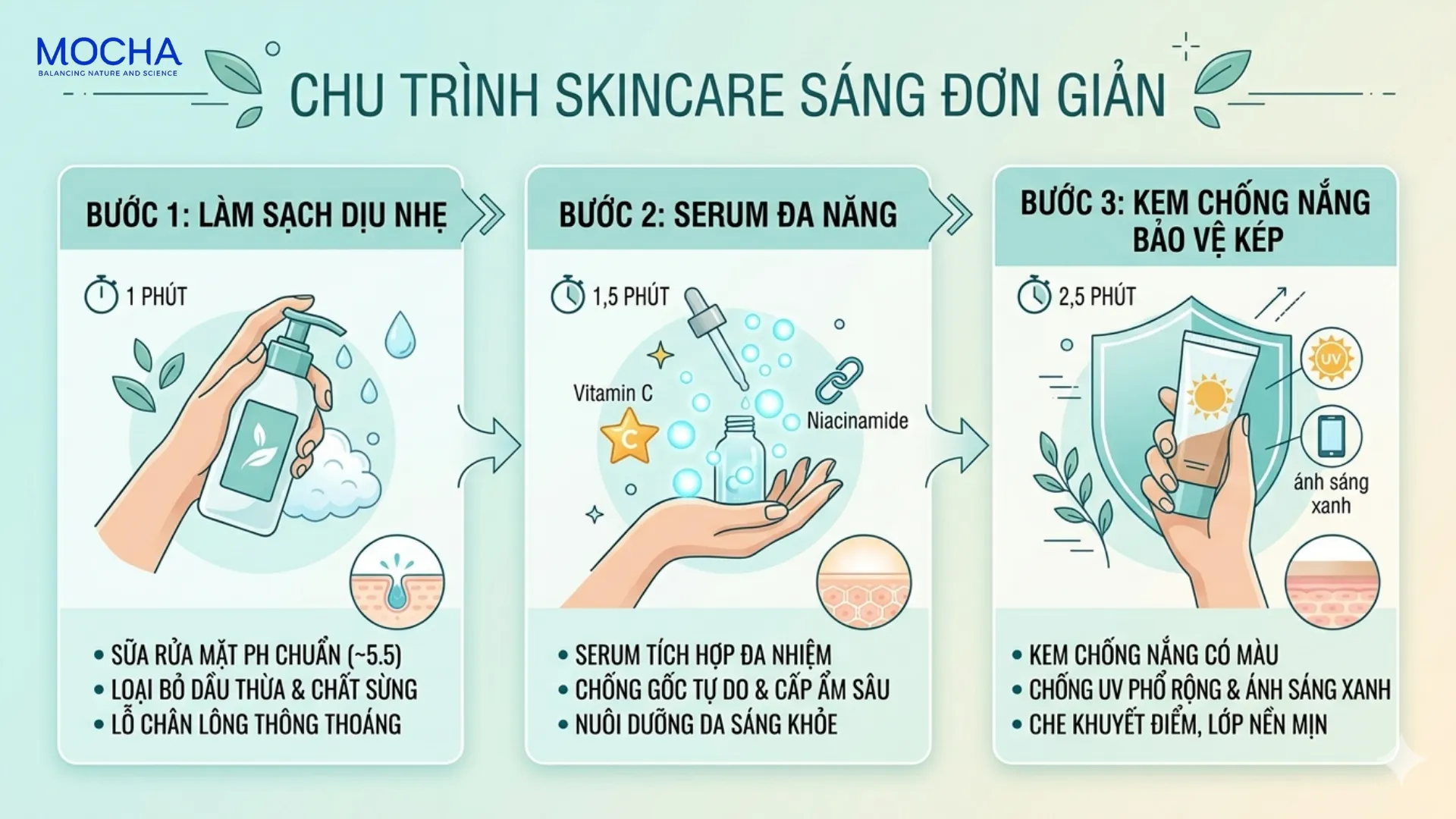 Routine trị nám hiệu quả cho người bận rộn: 3 bước tối giản hiệu quả cao!